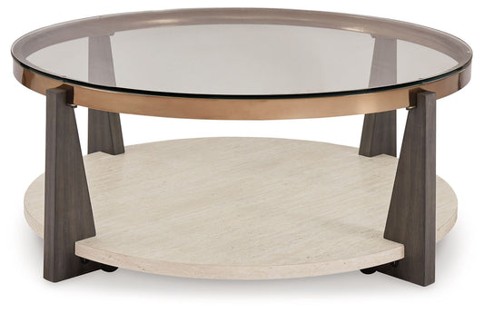 Frazwa - Round Cocktail Table - Multi