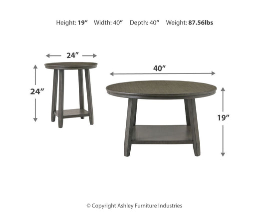 Caitbrook - Occasional Table Set (Set of 3) - Gray