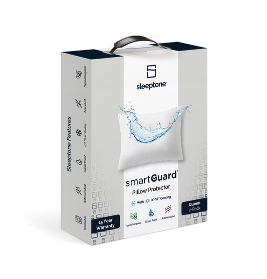 Sleeptone Smartguard Premium Pillow Protectors with Icetone (2-Pack)