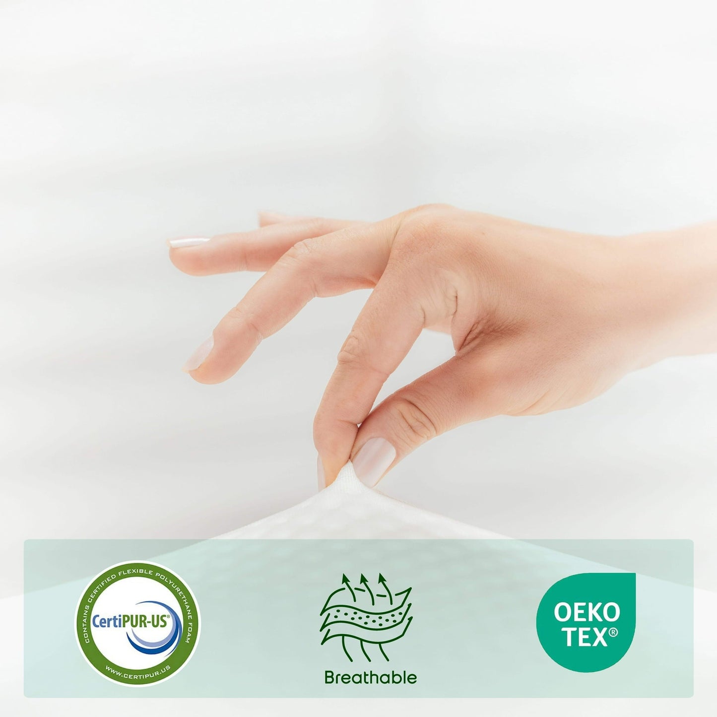 Sleeptone 8" Green Tea Cooling Memory Foam Mattress