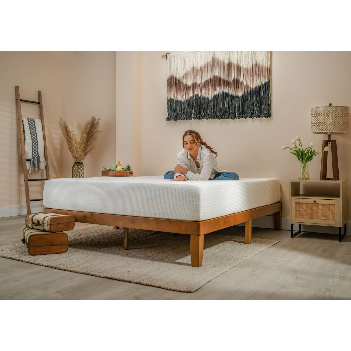 Sleeptone 12" Green Tea Cooling Memory Foam Mattress