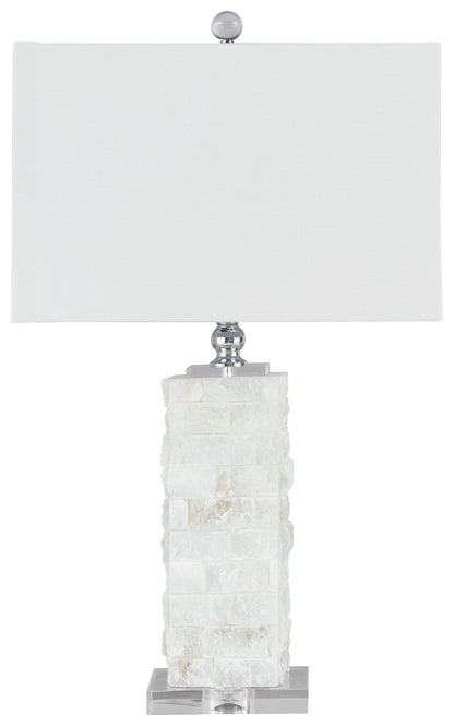 Malise - Alabaster Table Lamp  - White
