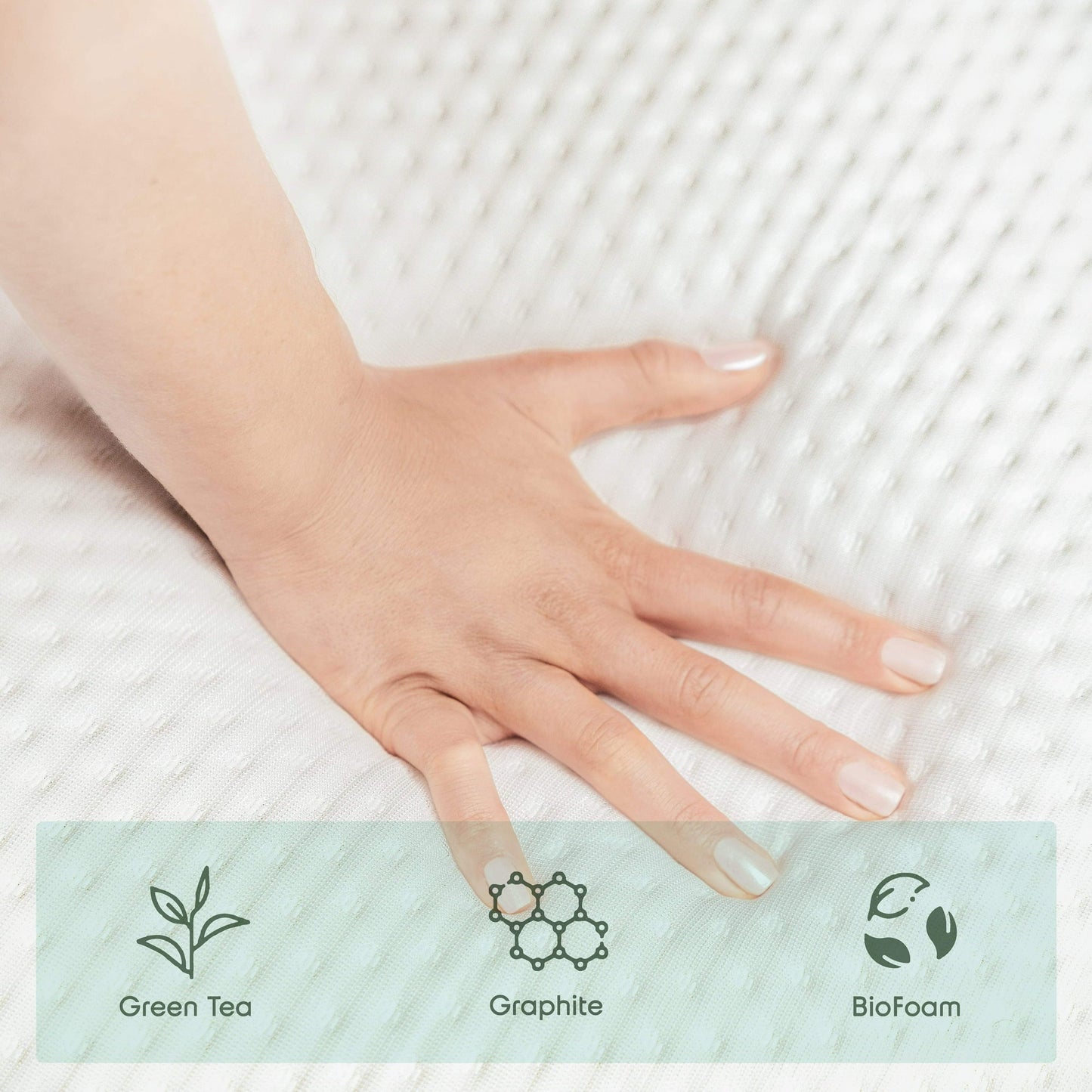 Sleeptone 10" Green Tea Cooling Memory Foam Mattress