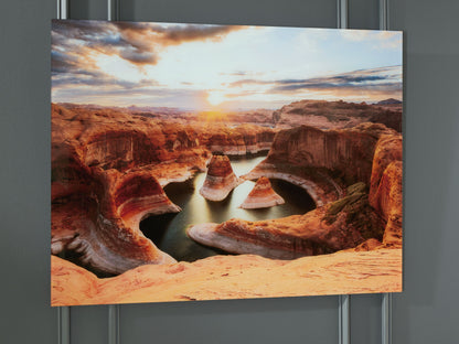 Deemsdon - Wall Art - Blue / Amber