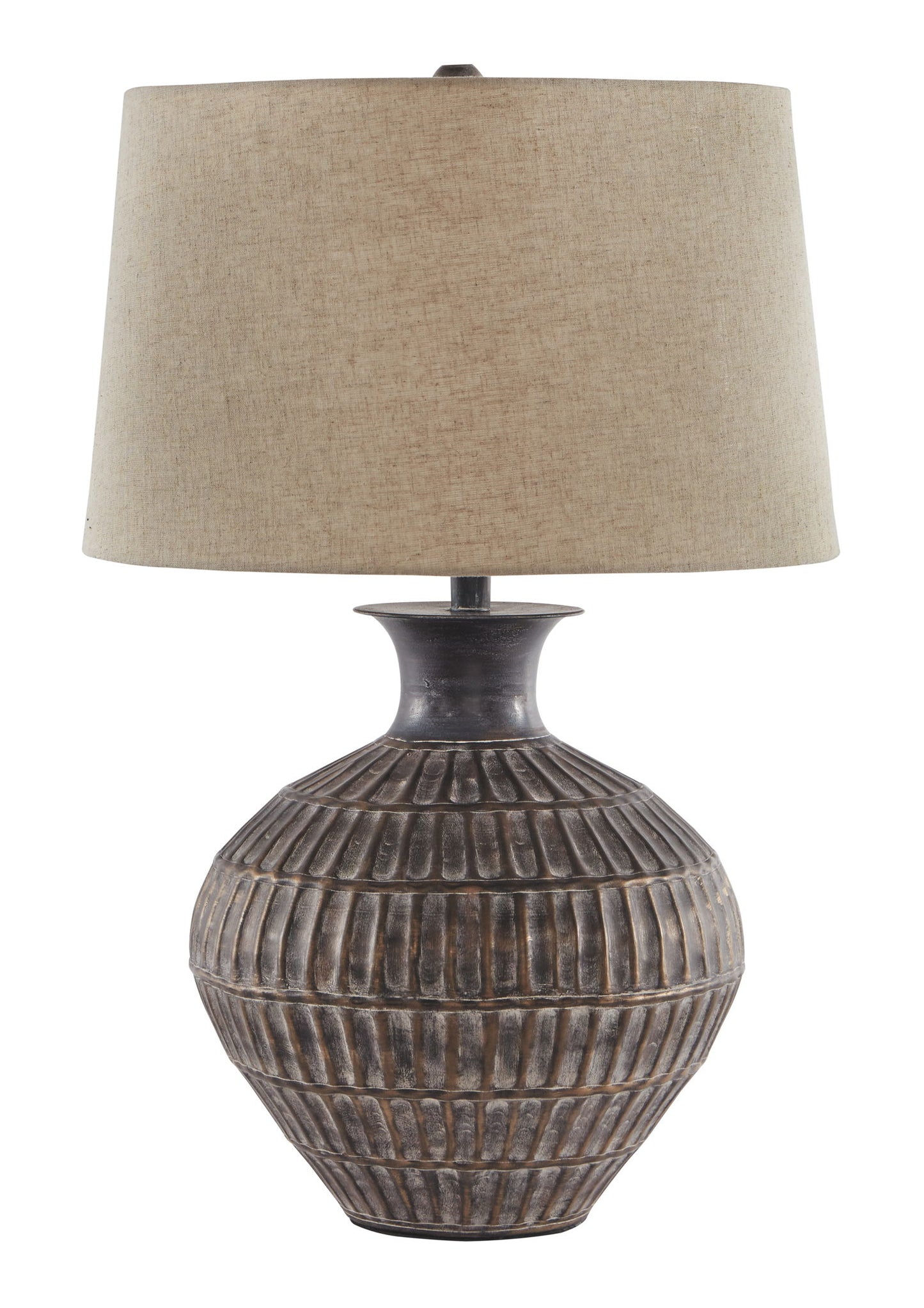 Magan - Metal Table Lamp  - Antique Bronze Finish