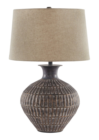 Magan - Metal Table Lamp  - Antique Bronze Finish