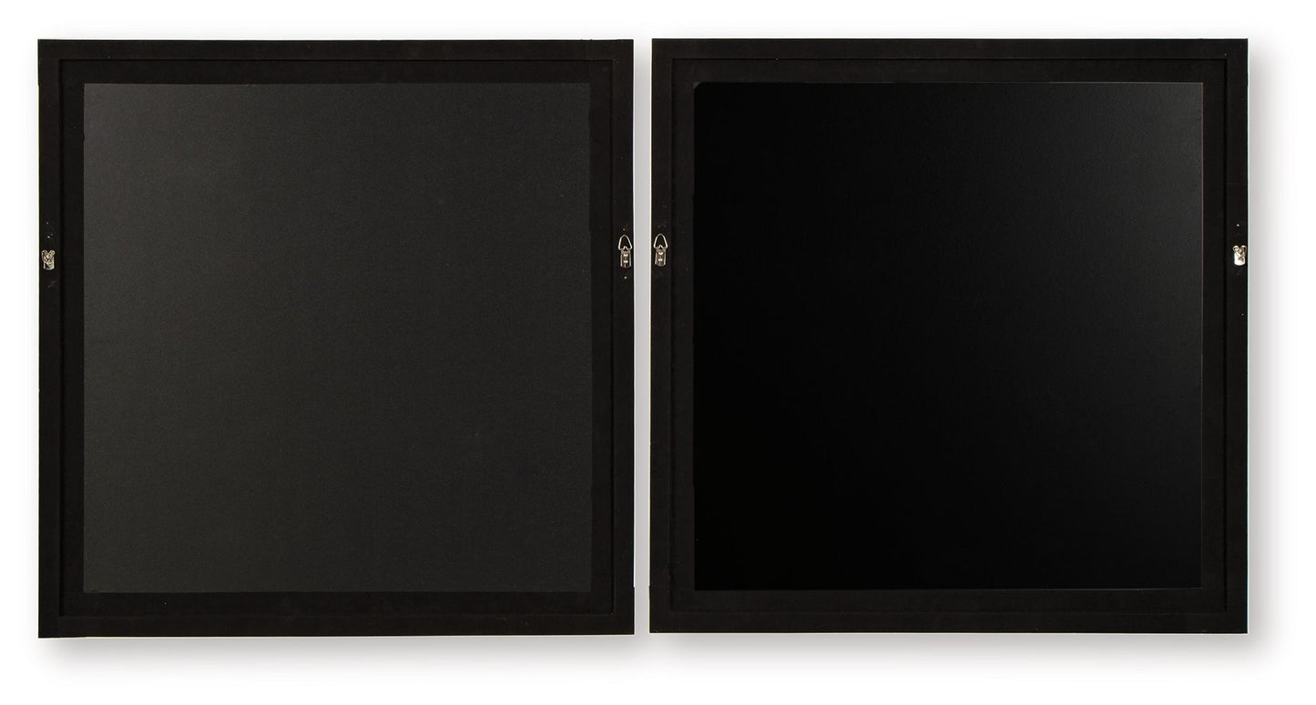 Winbrook - Wall Art Set (Set of 2) - Gray / Tan / Gold Finish