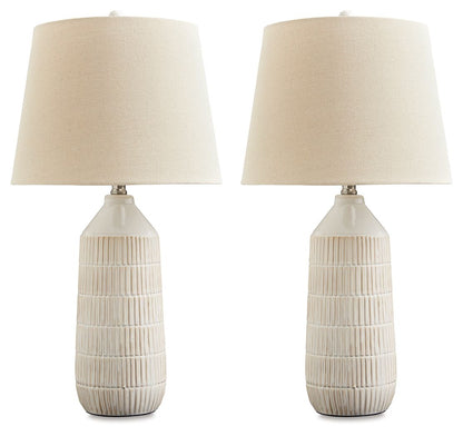 Willport - Ceramic Table Lamp (Set of 2) - Off White
