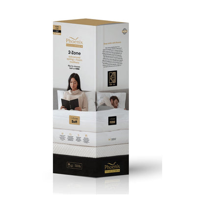 Phoenix 12" Memory Foam Flippable Comfort Mattress